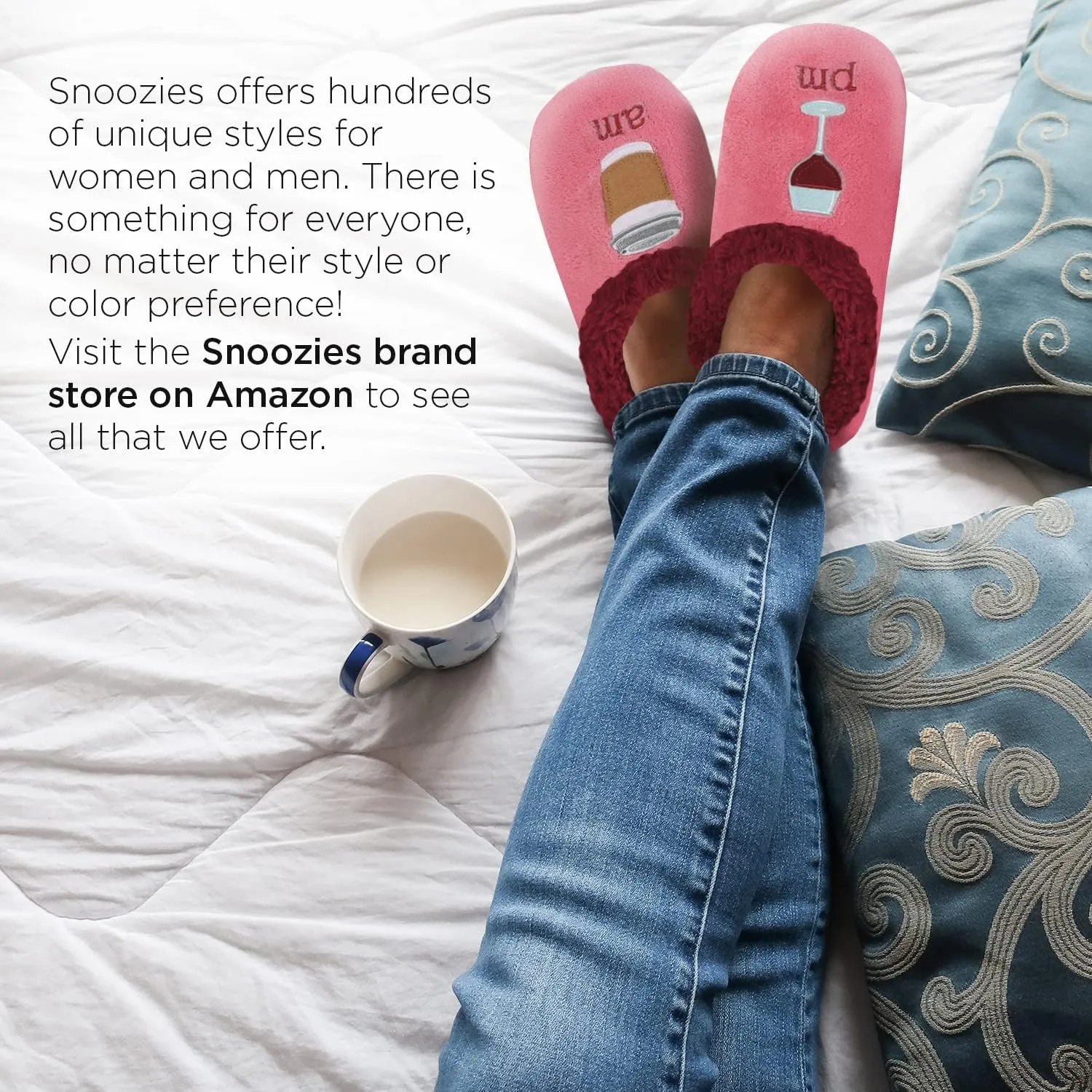 Snoozies Slippers for Women, Warm Fall and Winter Slippers for Women, Cozy Indoor Slippers for Women with Non-Slip Sole