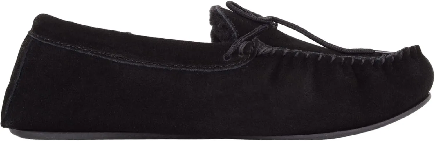 SNUGRUGS Men's Monty Suede Wool Rubber Sole Moccasins