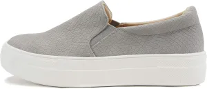 Soda Hike ~ Slip On Double Layer Foam Padded Cushion Sock Fashion Sneakers (Grey Cobra, Numeric_6_Point_5)