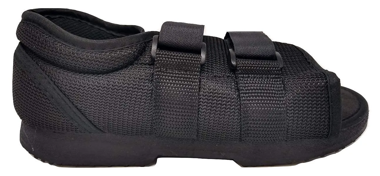 SoleAid Post-Op Recovery Shoe - Men's Round Toe Orthopedic Protective Foot Brace - Adjustable Lightweight Post-Surgical Walking Shoe (Mens: 12.5-14)