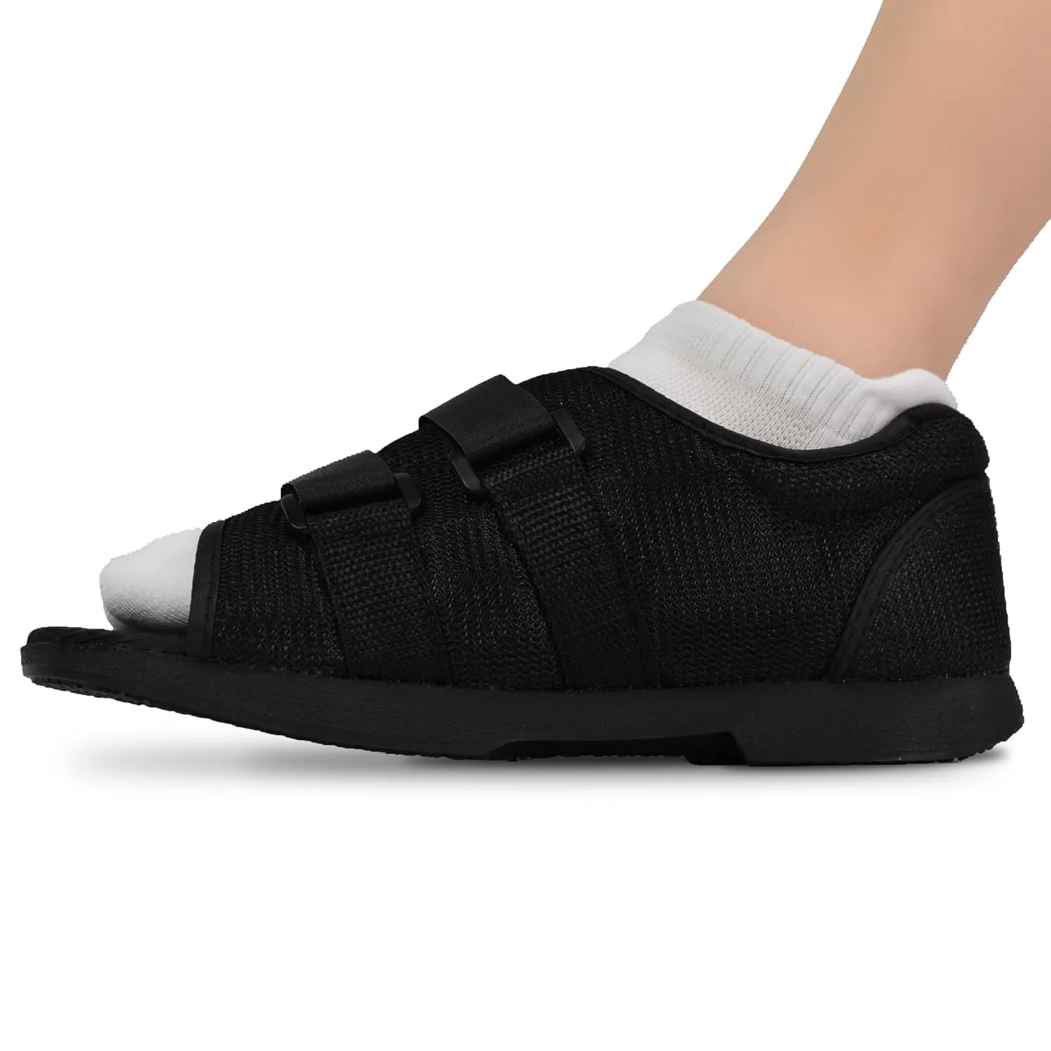 SoleAid Post-Op Recovery Shoe - Men's Round Toe Orthopedic Protective Foot Brace - Adjustable Lightweight Post-Surgical Walking Shoe (Mens: 12.5-14)