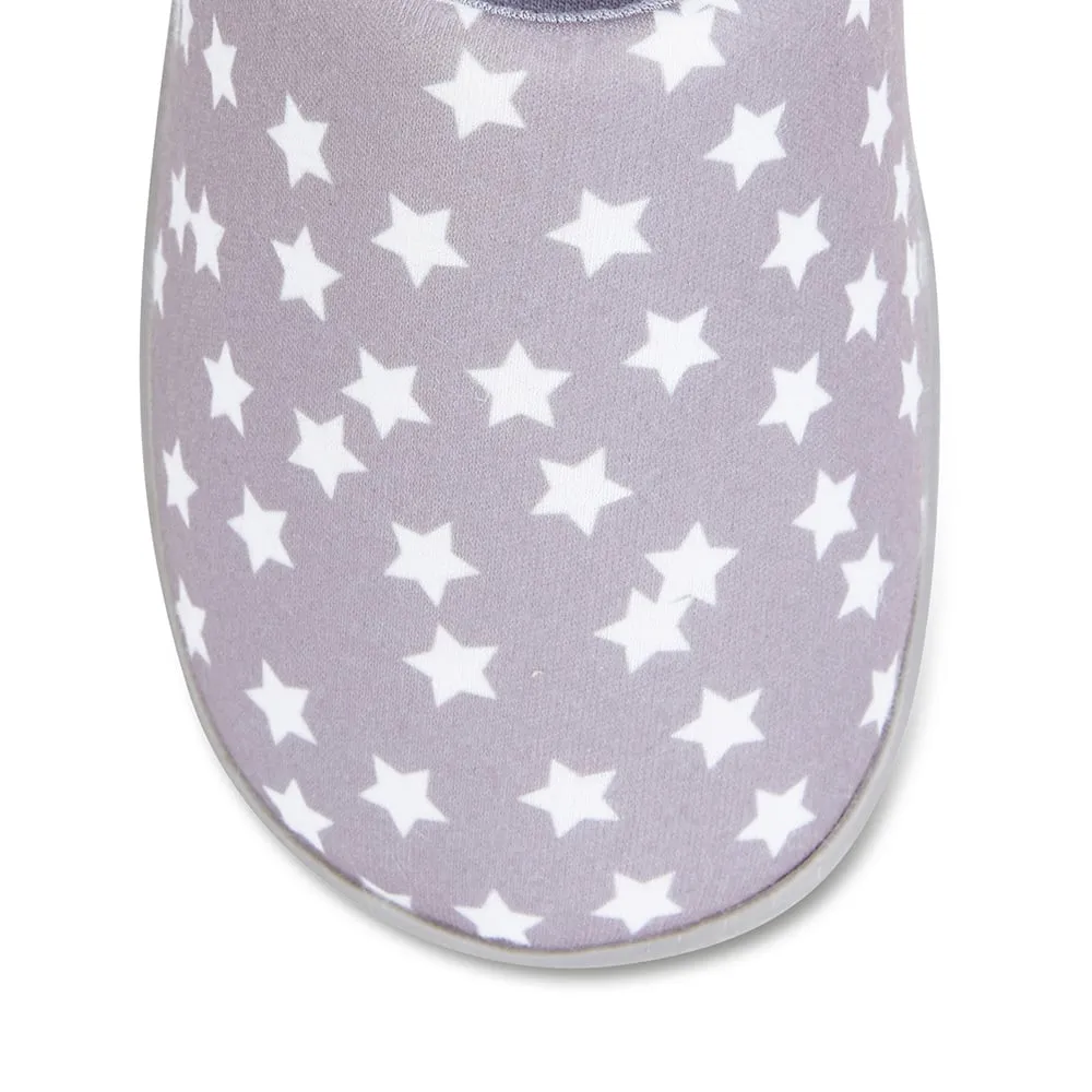 Space Slipper in Grey Fabric