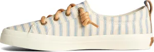 Sperry Women's Crest Vibe Seasonal Sneaker, White, 6.5