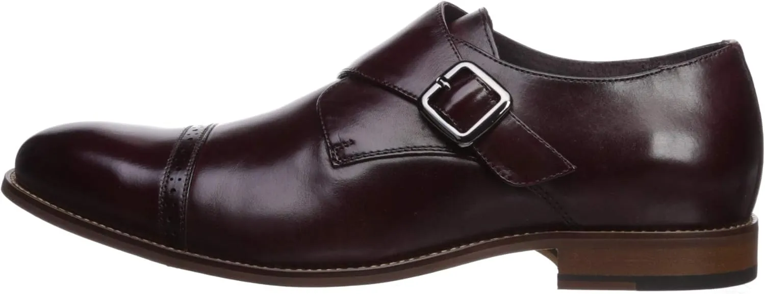 STACY ADAMS Men's Desmond Cap Toe Monk Strap Loafer