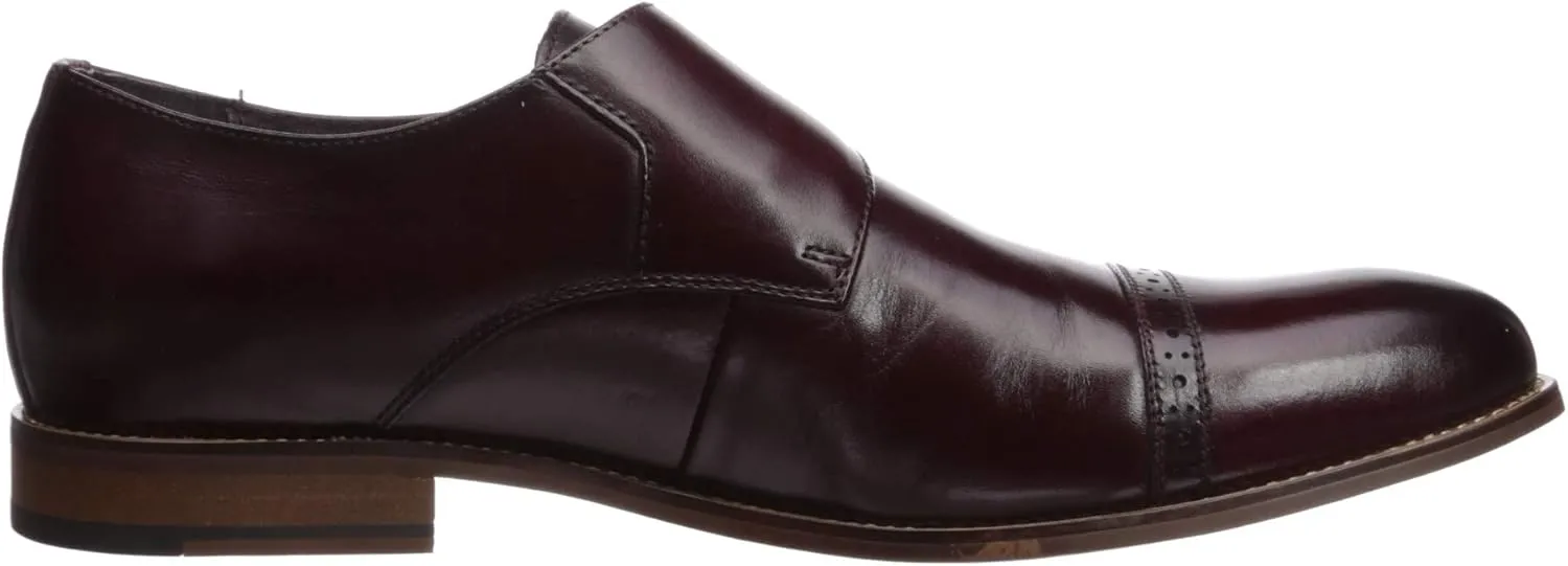 STACY ADAMS Men's Desmond Cap Toe Monk Strap Loafer