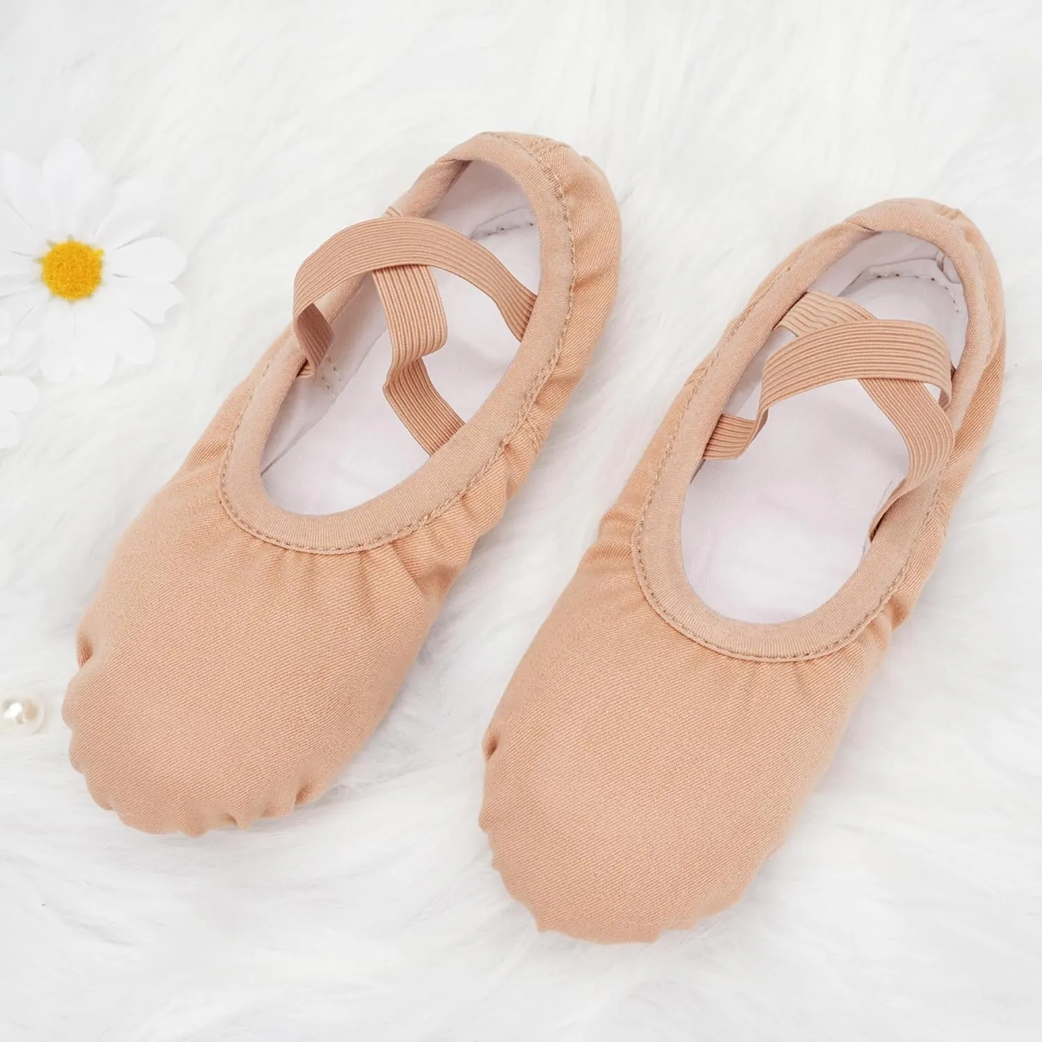 Stelle Women Ballet Shoes Highly Stretch Canvas Dance Slipper Yoga Shoes for Girls/Adults