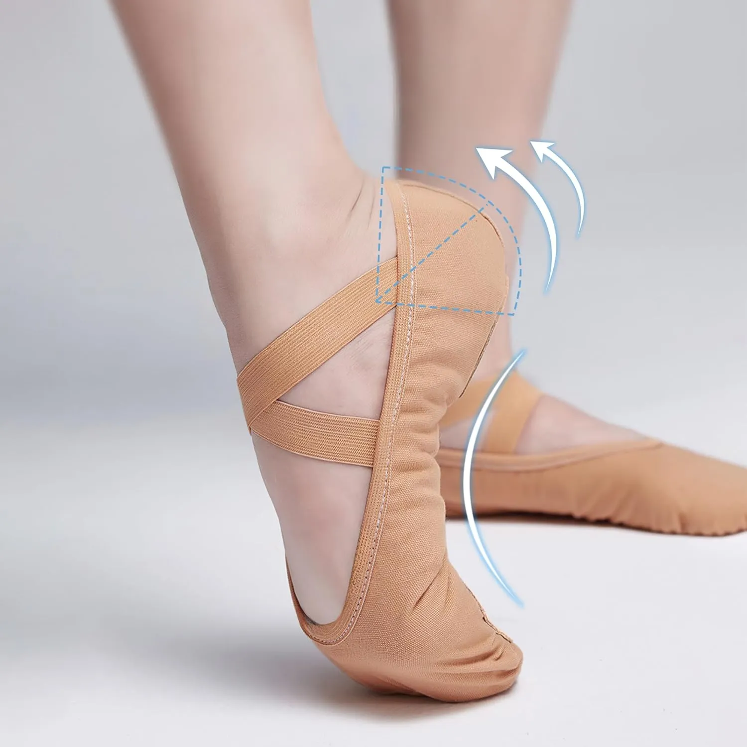 Stelle Women Ballet Shoes Highly Stretch Canvas Dance Slipper Yoga Shoes for Girls/Adults