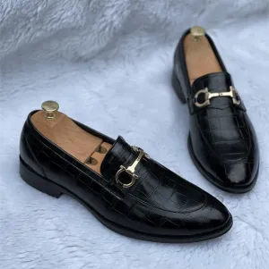 Stylish Buckle Woven Moccasins Loafer Shoes For Men's-Unique And Classy
