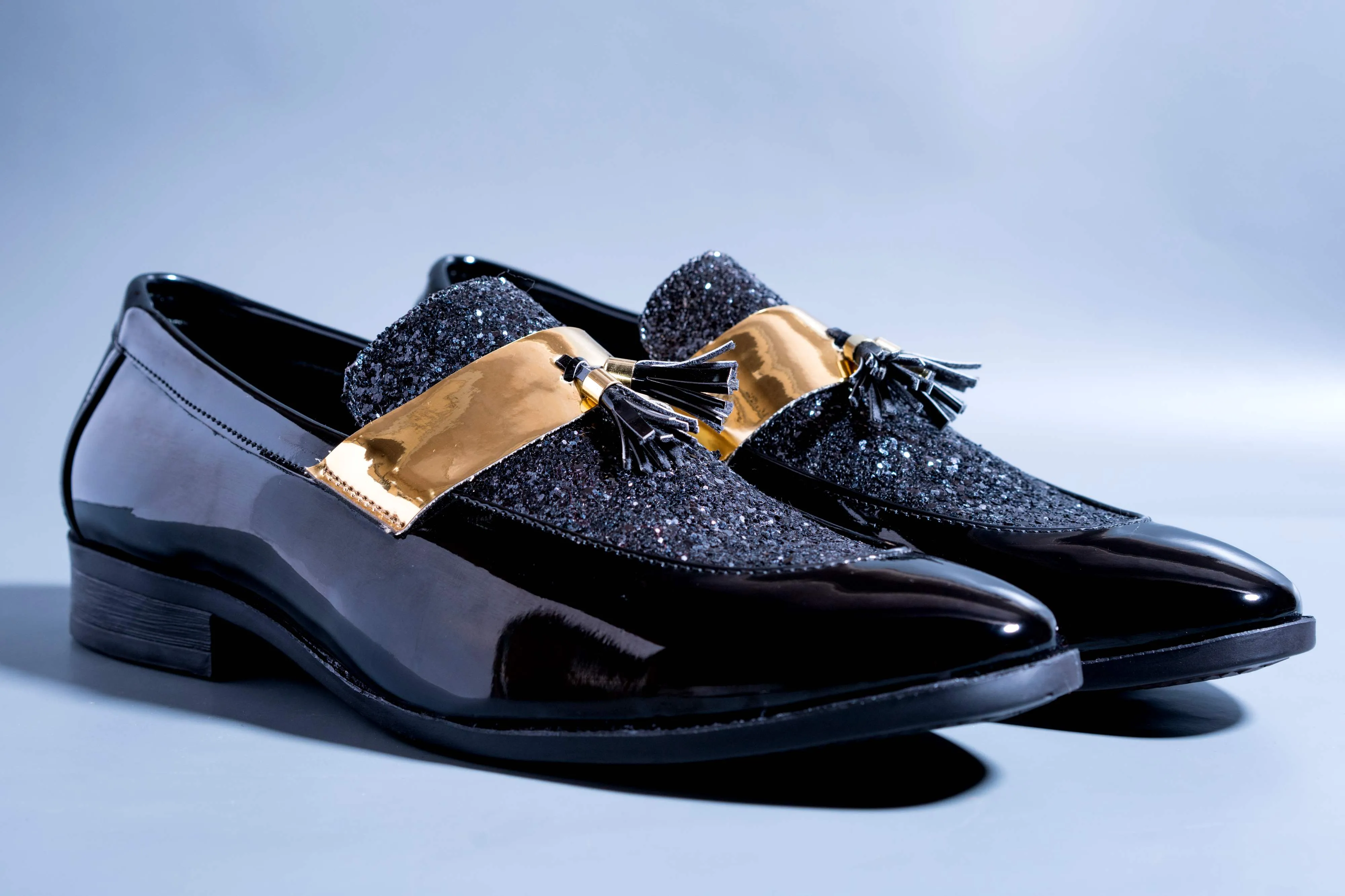 Stylish Men Shiny Black Color Outdoor Formal And Party Casual Ethnic Loafer