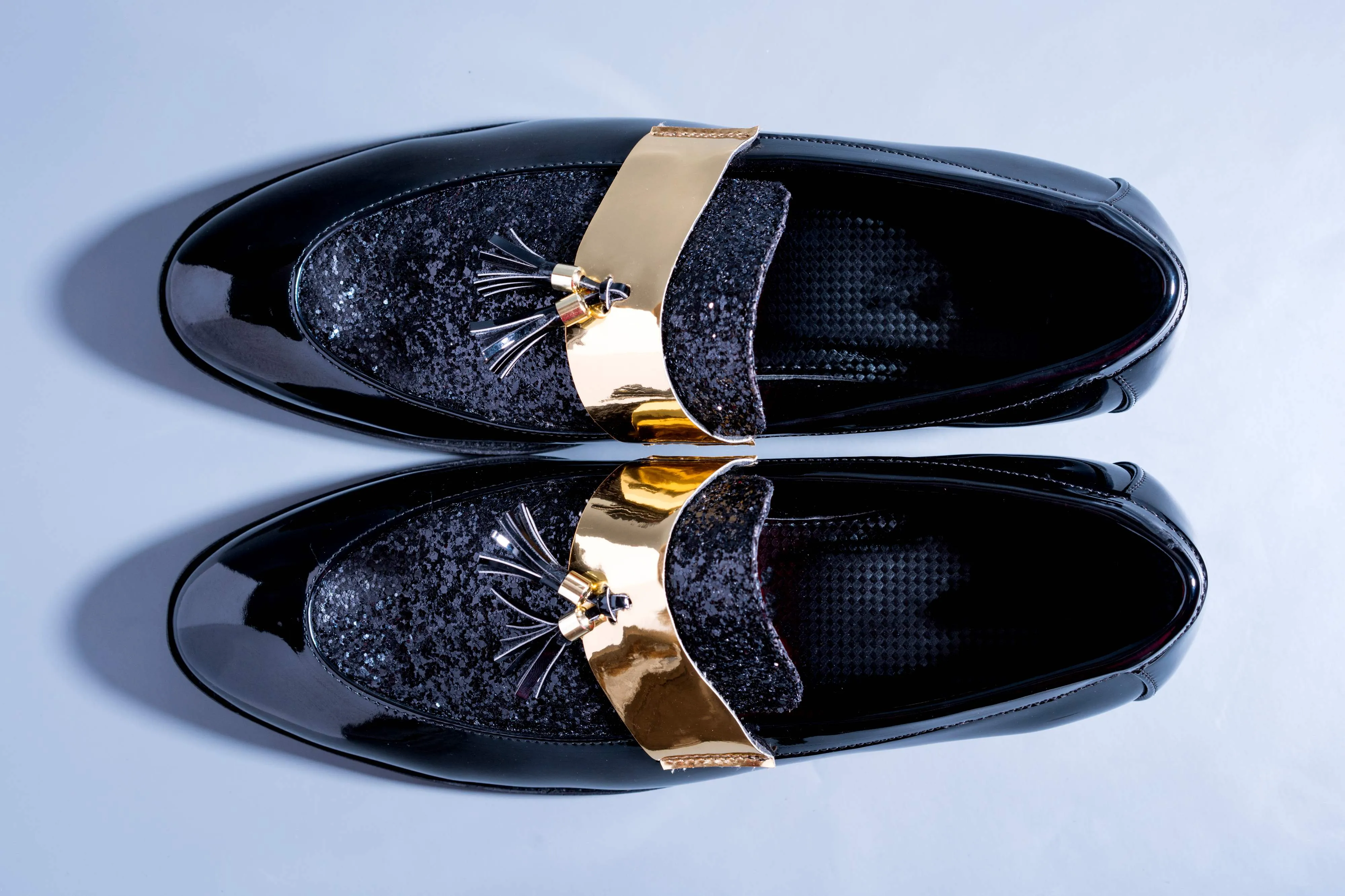 Stylish Men Shiny Black Color Outdoor Formal And Party Casual Ethnic Loafer