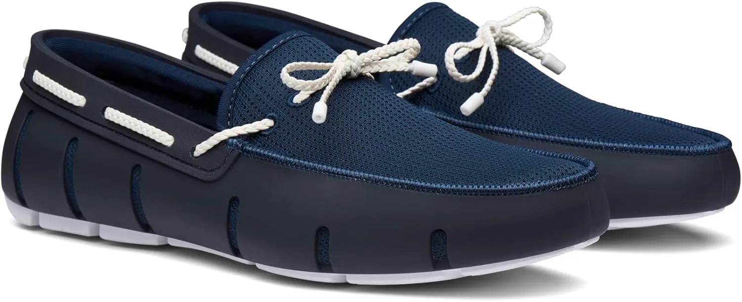 SWIMS Mens Loafers, Braided Lace Casual Slip-Ons Shoes, Fashion Shoe for Beach