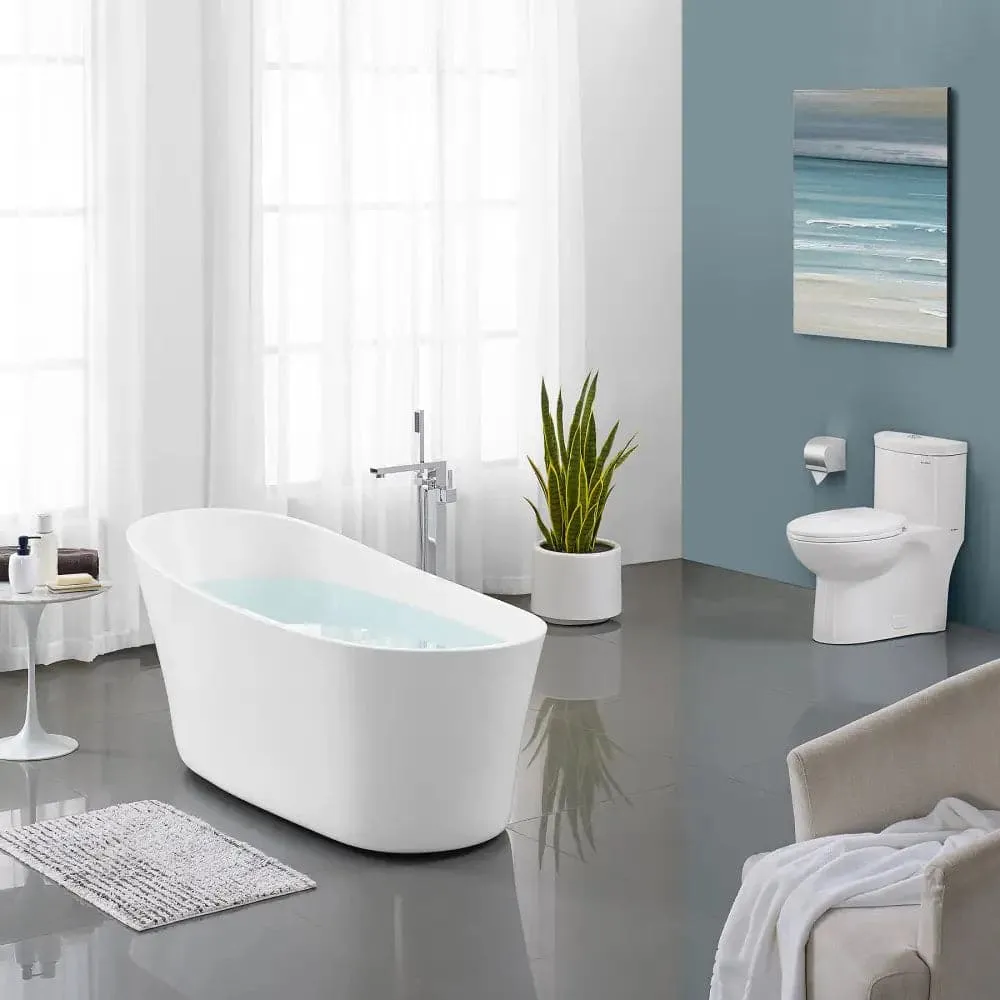 Swiss Madison Sublime 67" Single Slipper Freestanding Bathtub