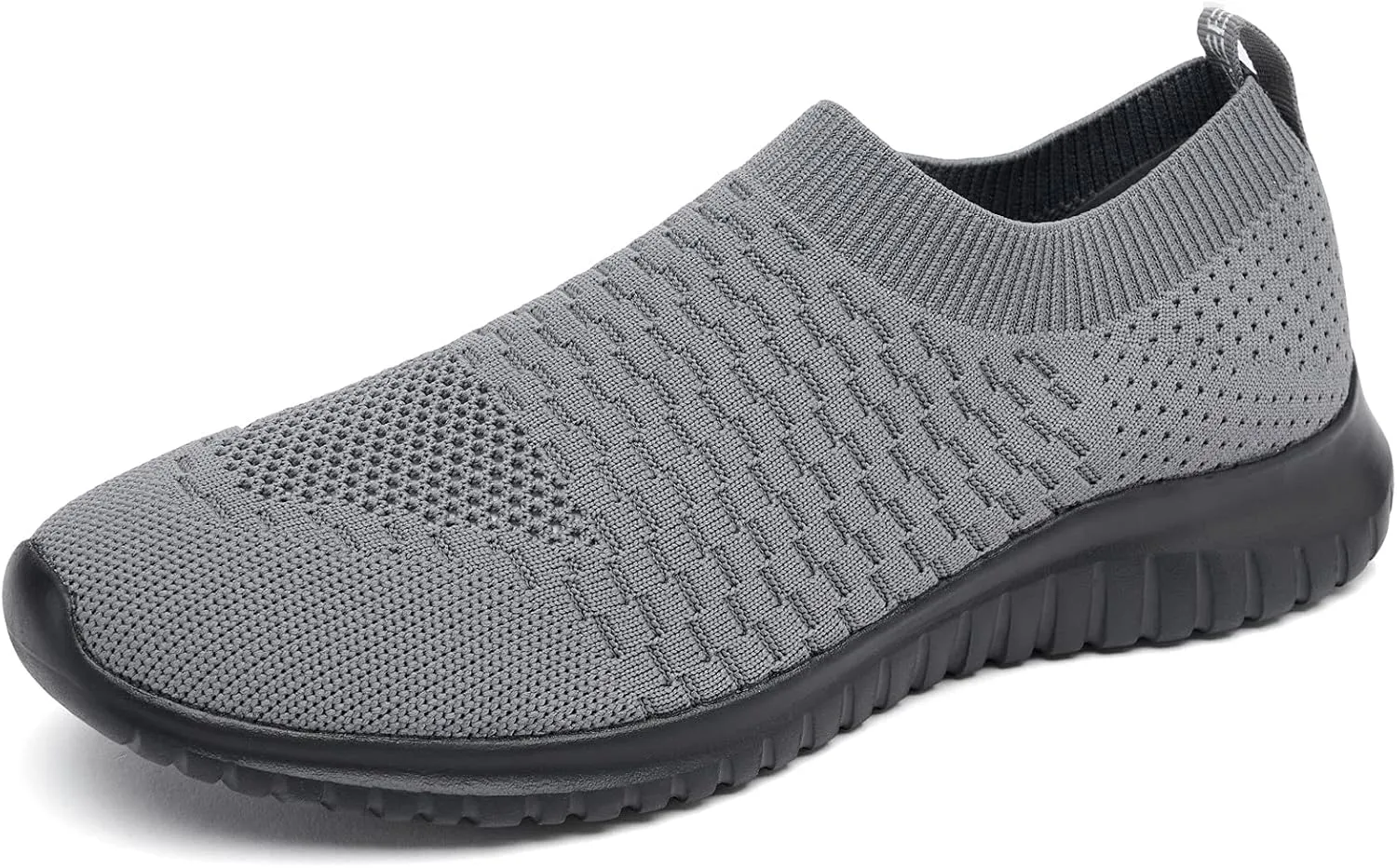TIOSEBON Men's Slip On Walking Shoes Knit Mesh Tennis Sneaker