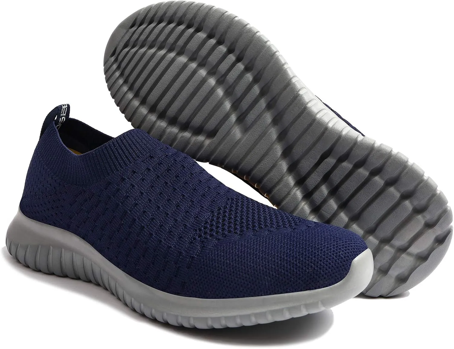 TIOSEBON Men's Slip On Walking Shoes Knit Mesh Tennis Sneaker