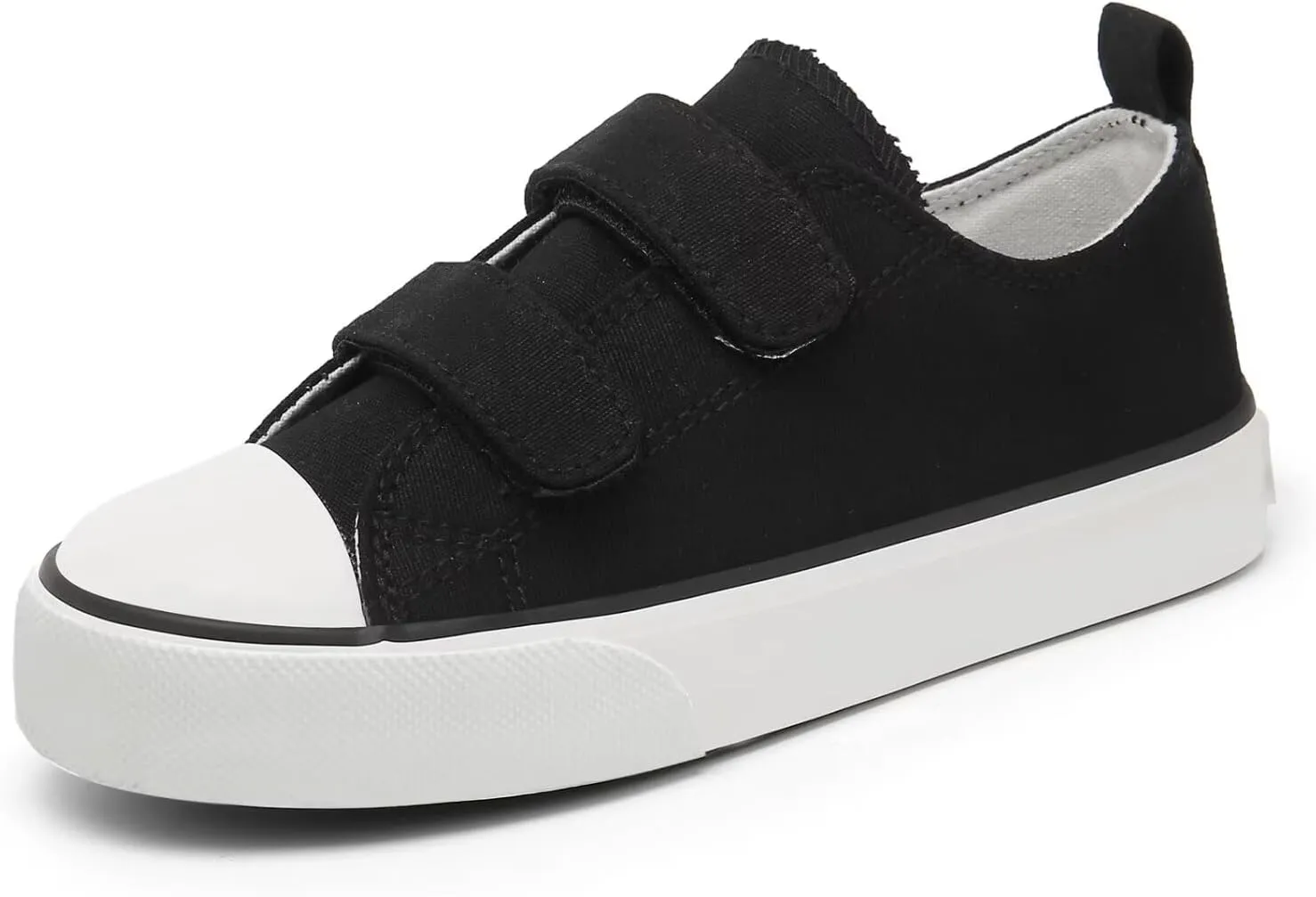 Toddler Little Kid Cushioned Canvas Shoes Slip On Sneakers Soft and Durable