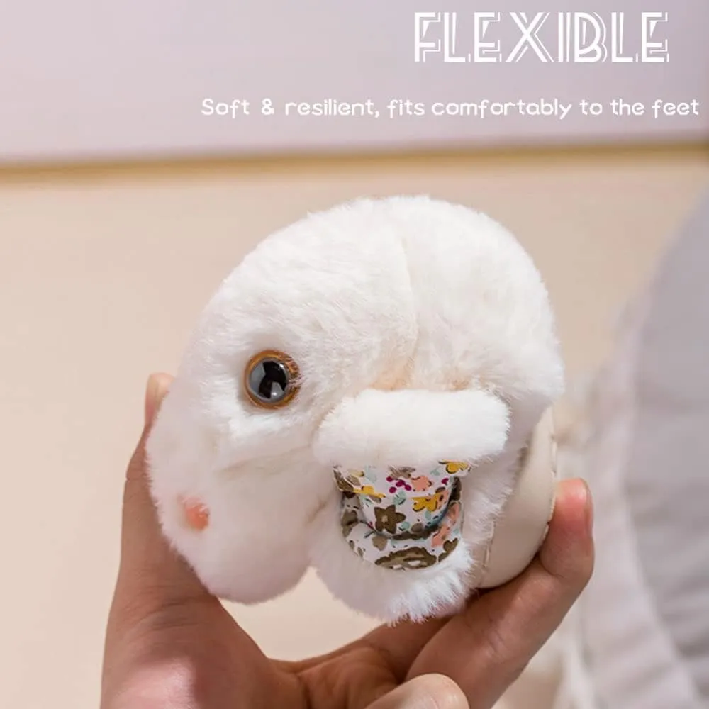 Toddler Rabbit Winter Slippers - Soft Plush Indoor Bunny Slippers for Girls & Boys