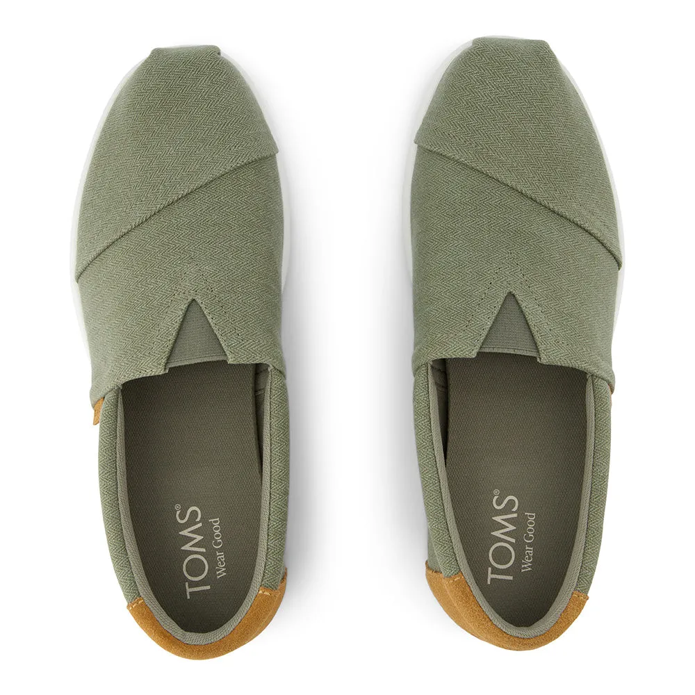 Toms Men Alp Fwd Herringbone Canvas / Tan Suede