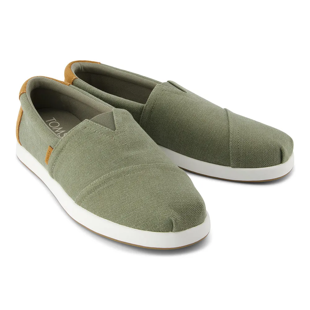 Toms Men Alp Fwd Herringbone Canvas / Tan Suede