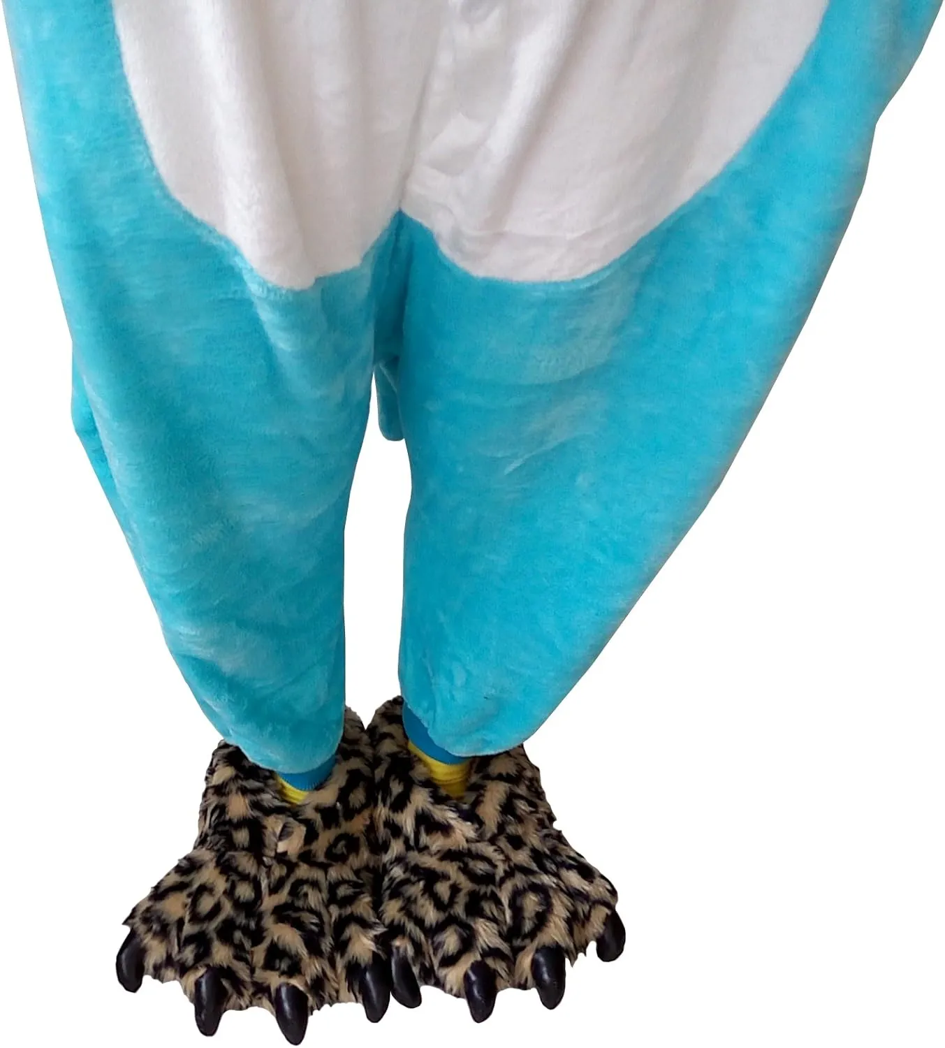 TONWHAR Grizzly Bear Paw Wool Leopard-print Slippers Cartoon Warm Slipper
