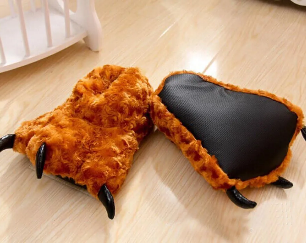 TONWHAR Unisex-adult Home Slippers Cartoon Cosplay Paw Claw Shoes
