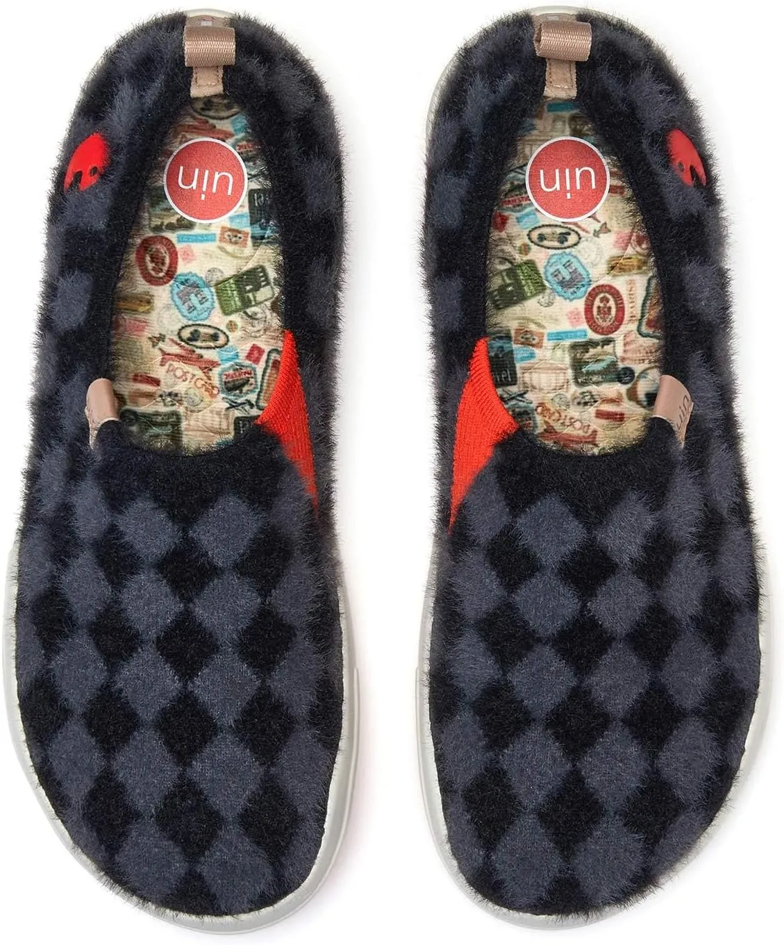 UIN Men's Art Travel Walking Shoes Slip On Casual Lightweight Wide Toe Comfort Fashion Sneaker Toledo Ⅳ Ⅷ Ⅸ Ⅻ