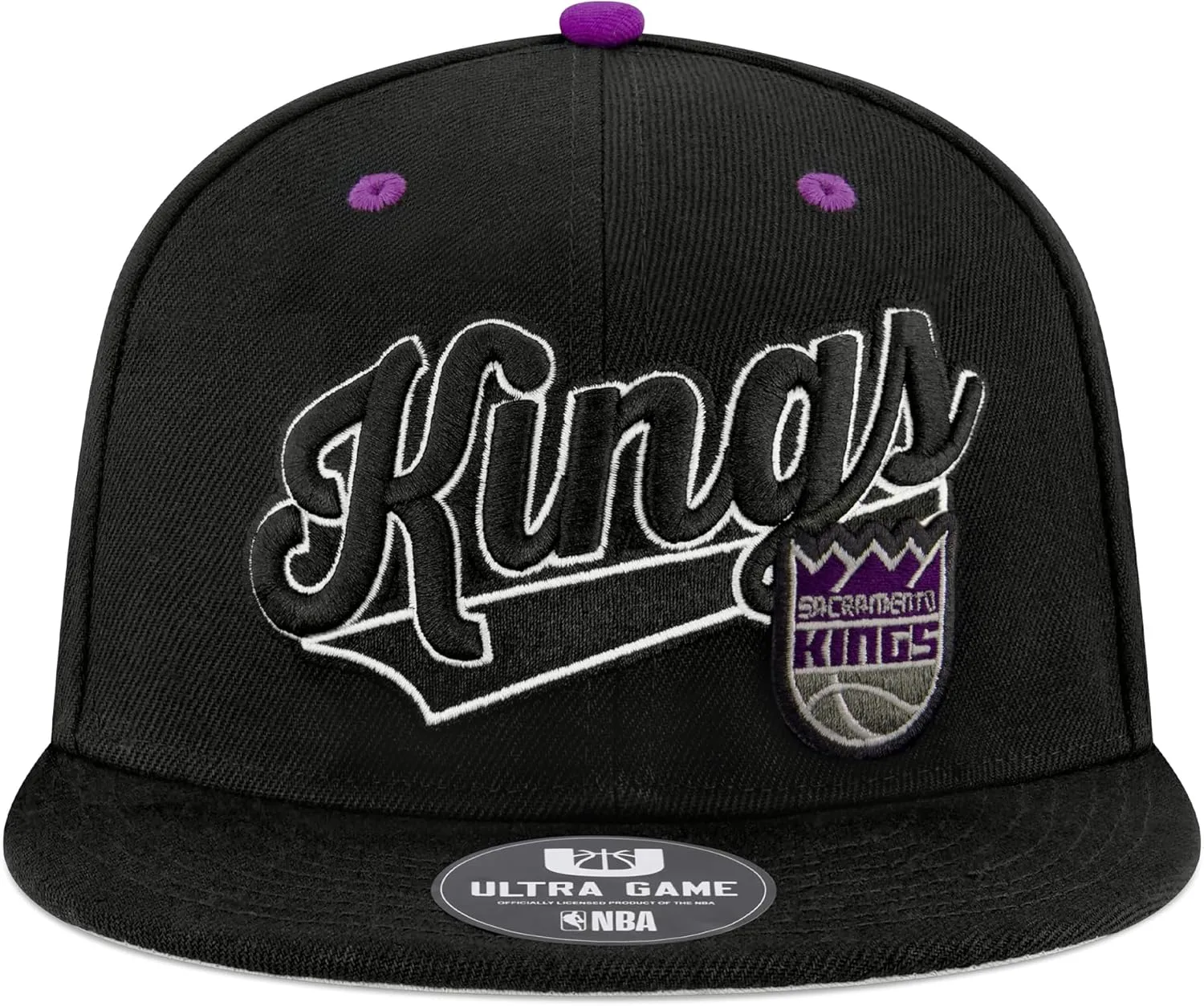 Ultra Game Youth NBA Official 8-20 Snap Back 3D Embroidered Team Logo Baseball Cap Hat