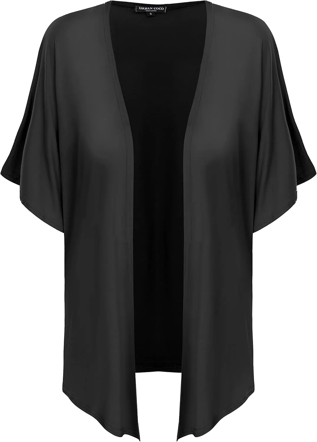 Urban CoCo Women's Lightweight Short Sleeve Kimono Cardigan Casual Cover Ups
