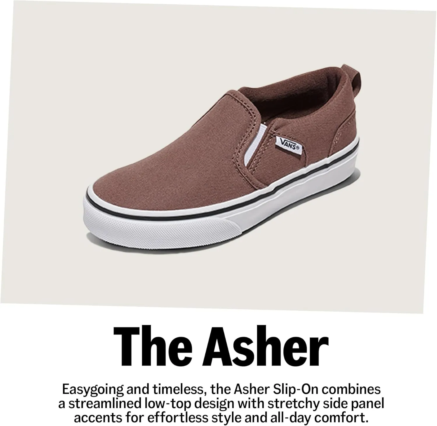 Vans Kids' Asher Slip-On Shoe