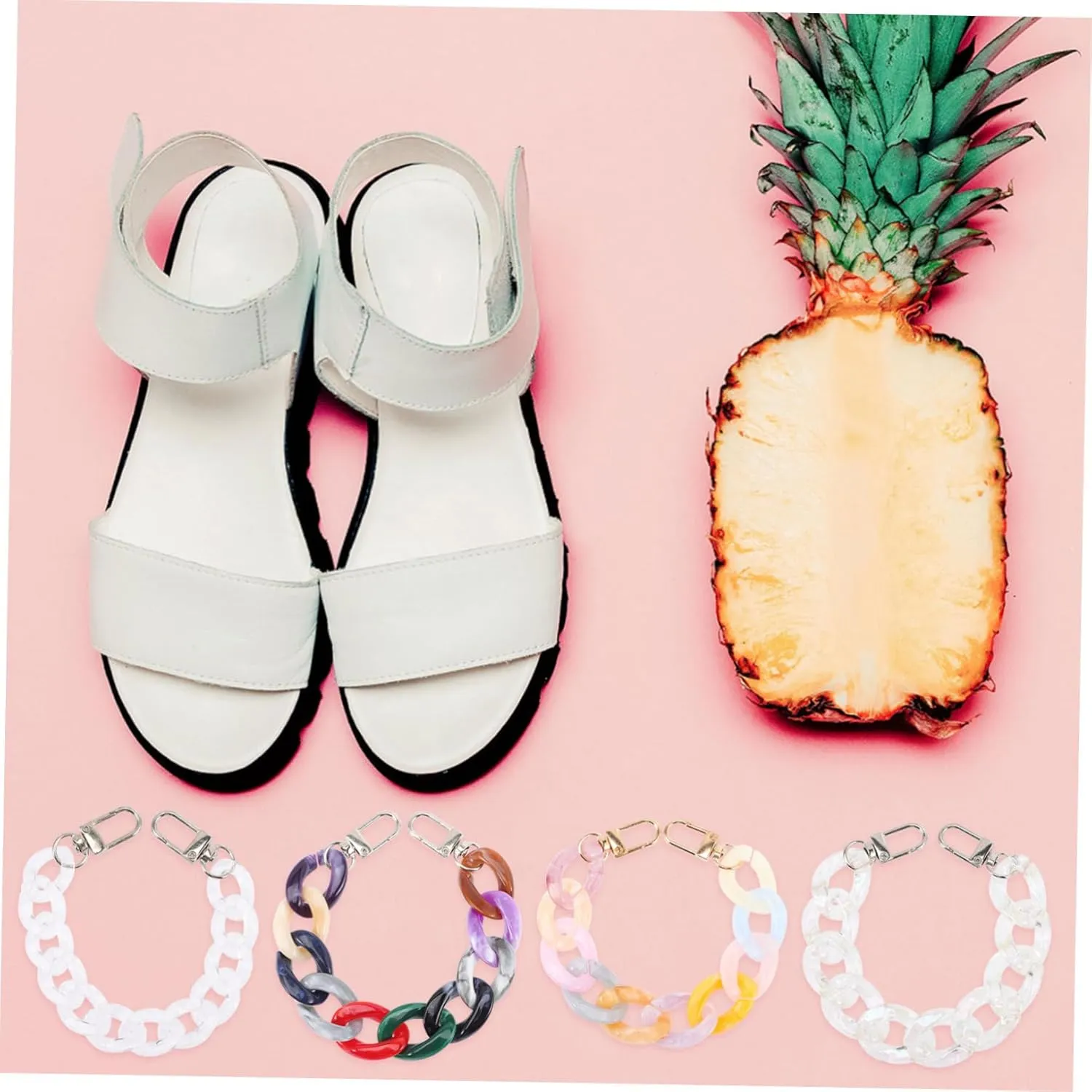 VANZACK Sandal Chain Shoe Fancy Sandals for Pearls Sandals for Women Summer Accessories Decoration Beach Sandals