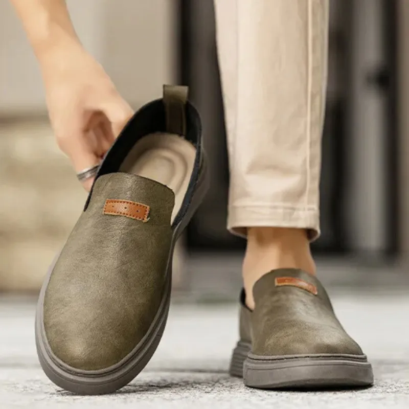 Venezianischer Slipper aus echtem Leder