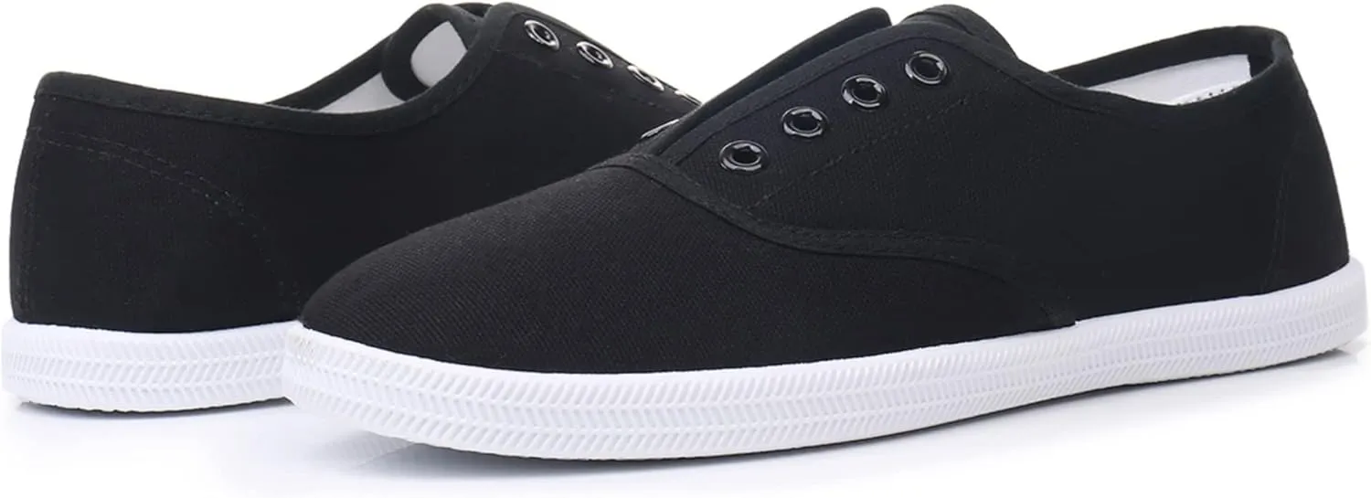 VenusCelia Women's Blaze Canvas Slip-On Sneaker