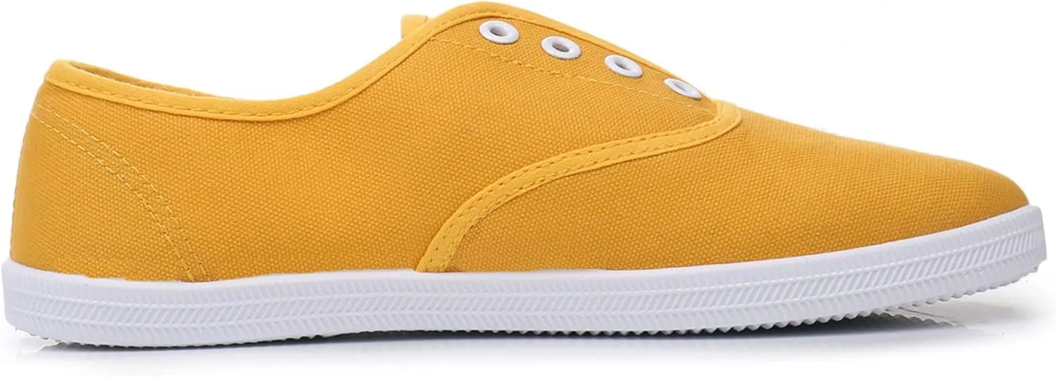 VenusCelia Women's Blaze Canvas Slip-On Sneaker