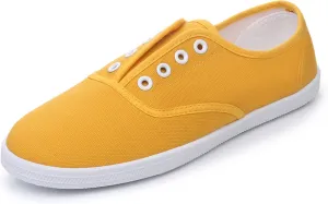 VenusCelia Women's Blaze Canvas Slip-On Sneaker