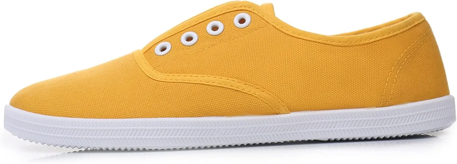 VenusCelia Women's Blaze Canvas Slip-On Sneaker