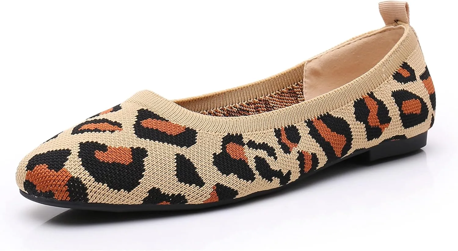 VenusCelia Women's Flexible Knit Flat Shoe