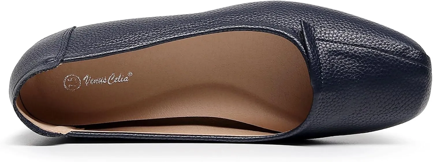 VenusCelia Women's Plain Dance Flat Shoe