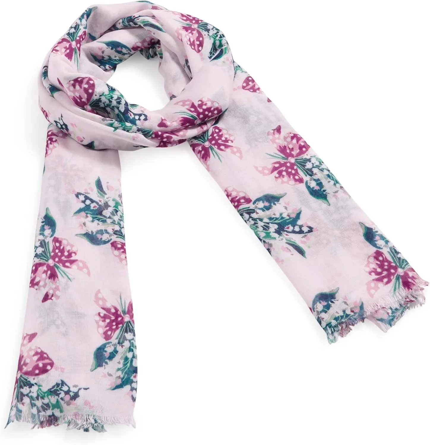 Vera Bradley Women's Lightweight Soft Fringe Scarf
