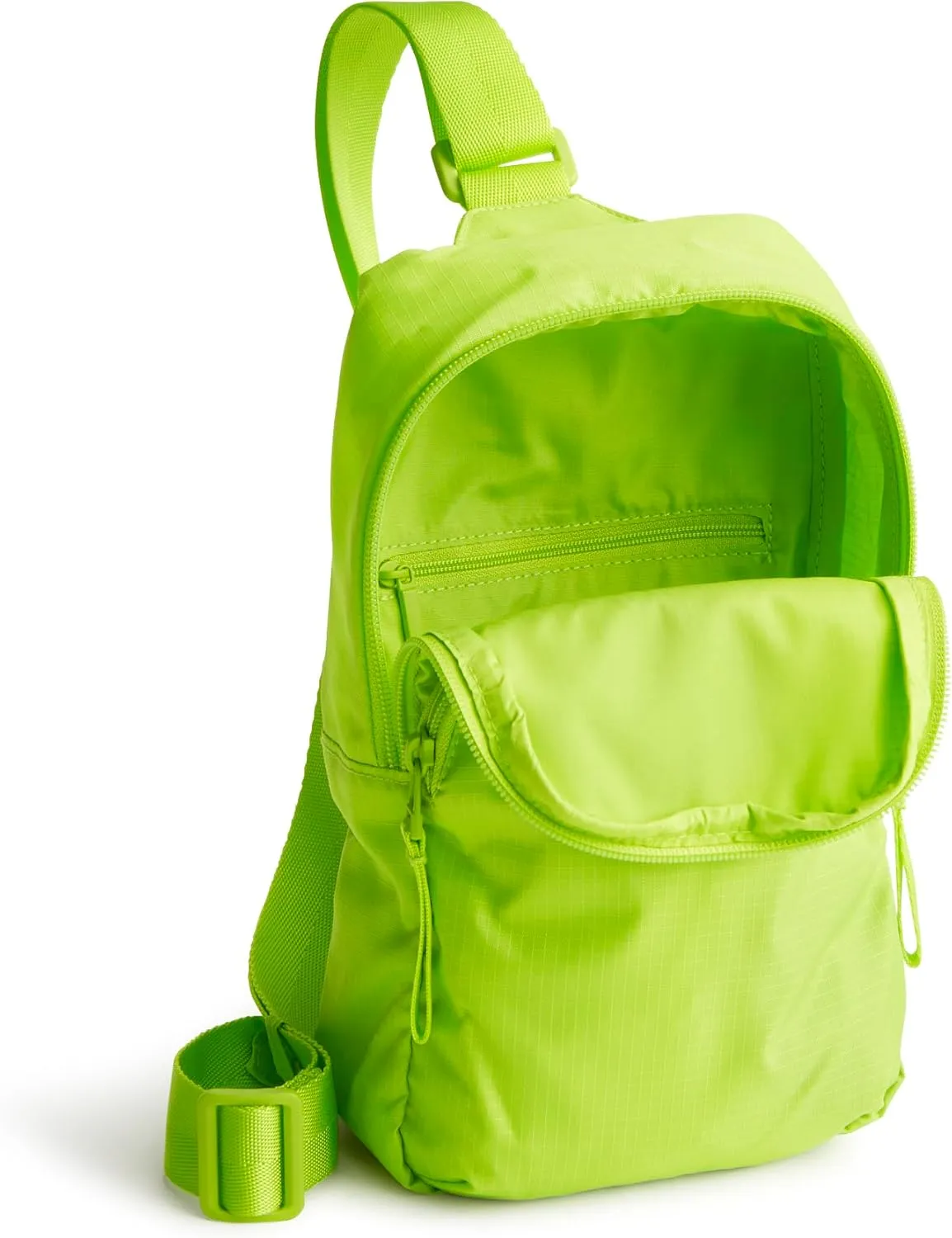 Vera Bradley Women's Ripstop Lorman Sling Backpack, Lime Green, One Size