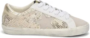 Vintage Havana Womens Kate Metallic Slip On Sneakers Shoes Casual - Gold, Grey, White