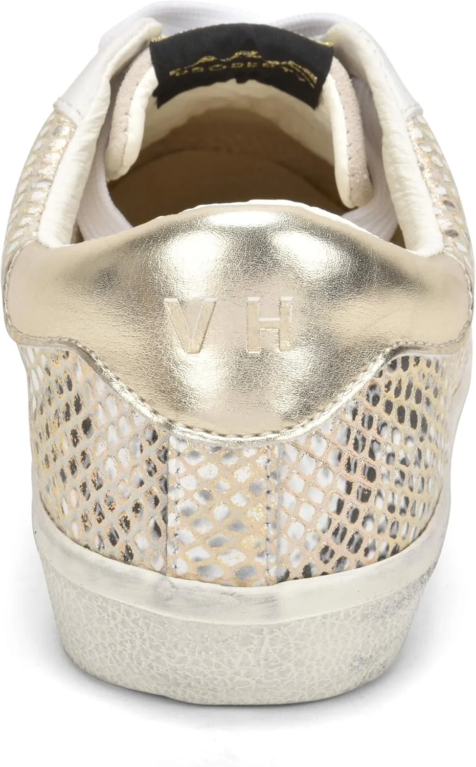 Vintage Havana Womens Kate Metallic Slip On Sneakers Shoes Casual - Gold, Grey, White