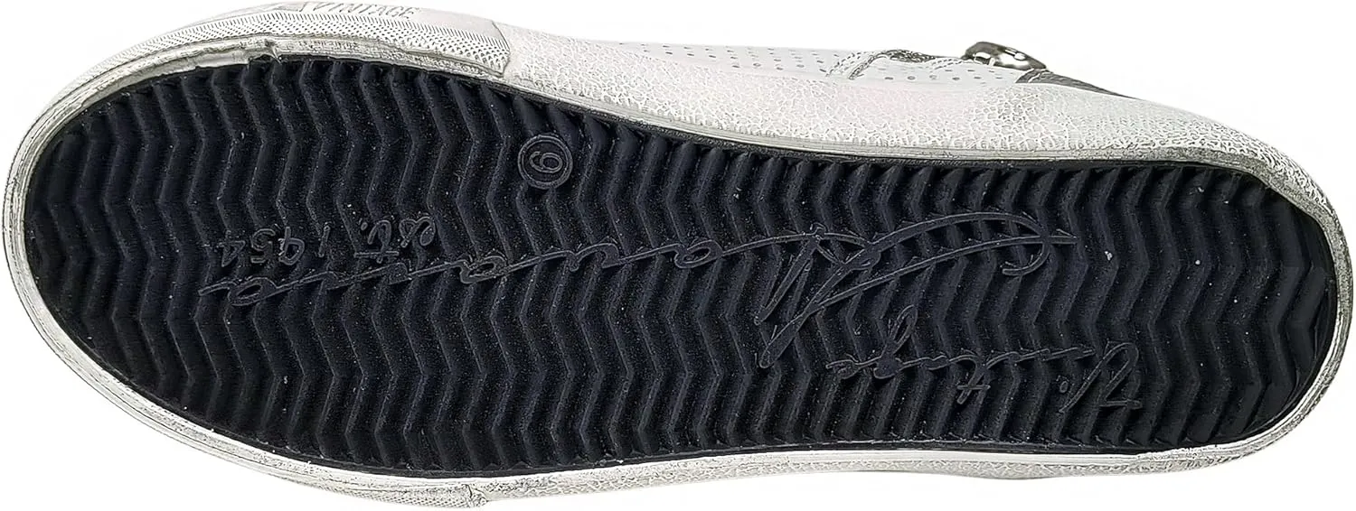 Vintage Havana Womens Lester Perforated High Slip On Sneakers Shoes Casual - Grey