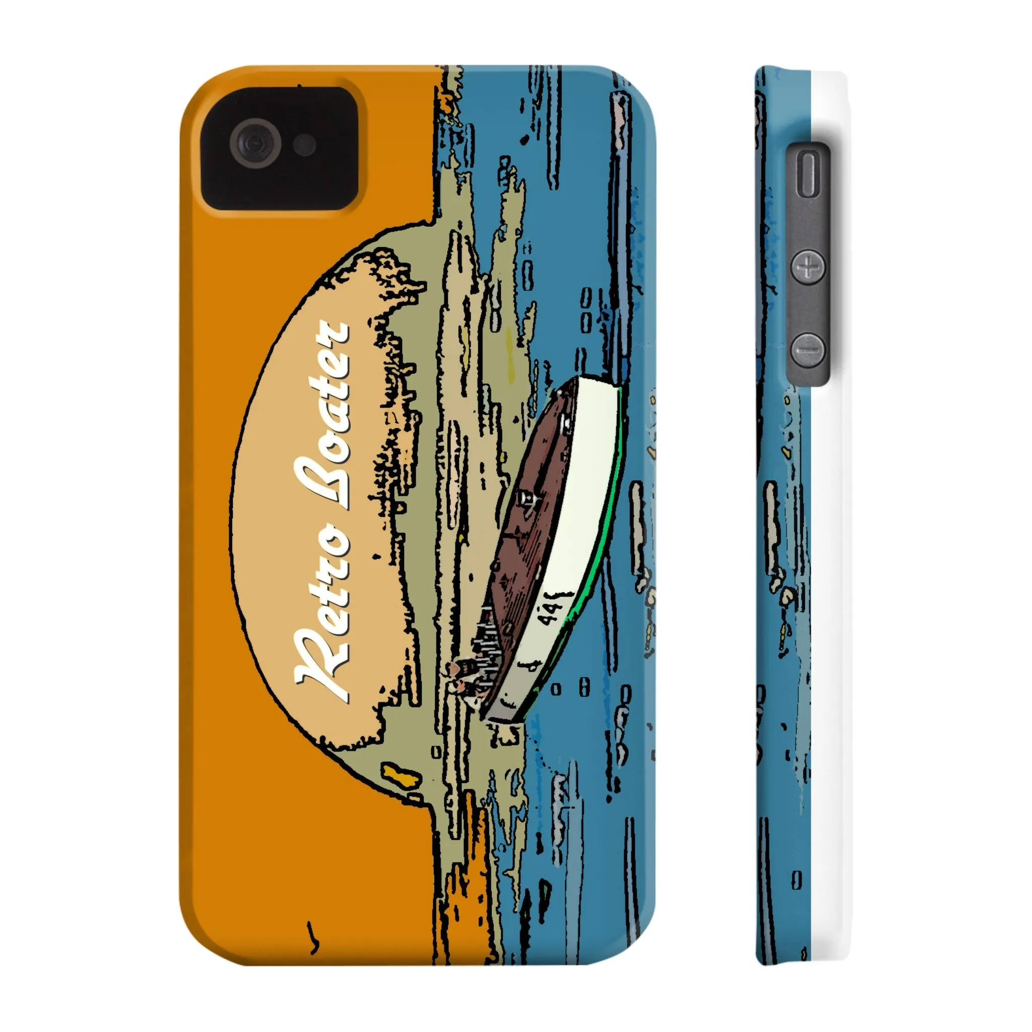 Vintage Racers in the Sunset by Retro Boater All US Phone cases