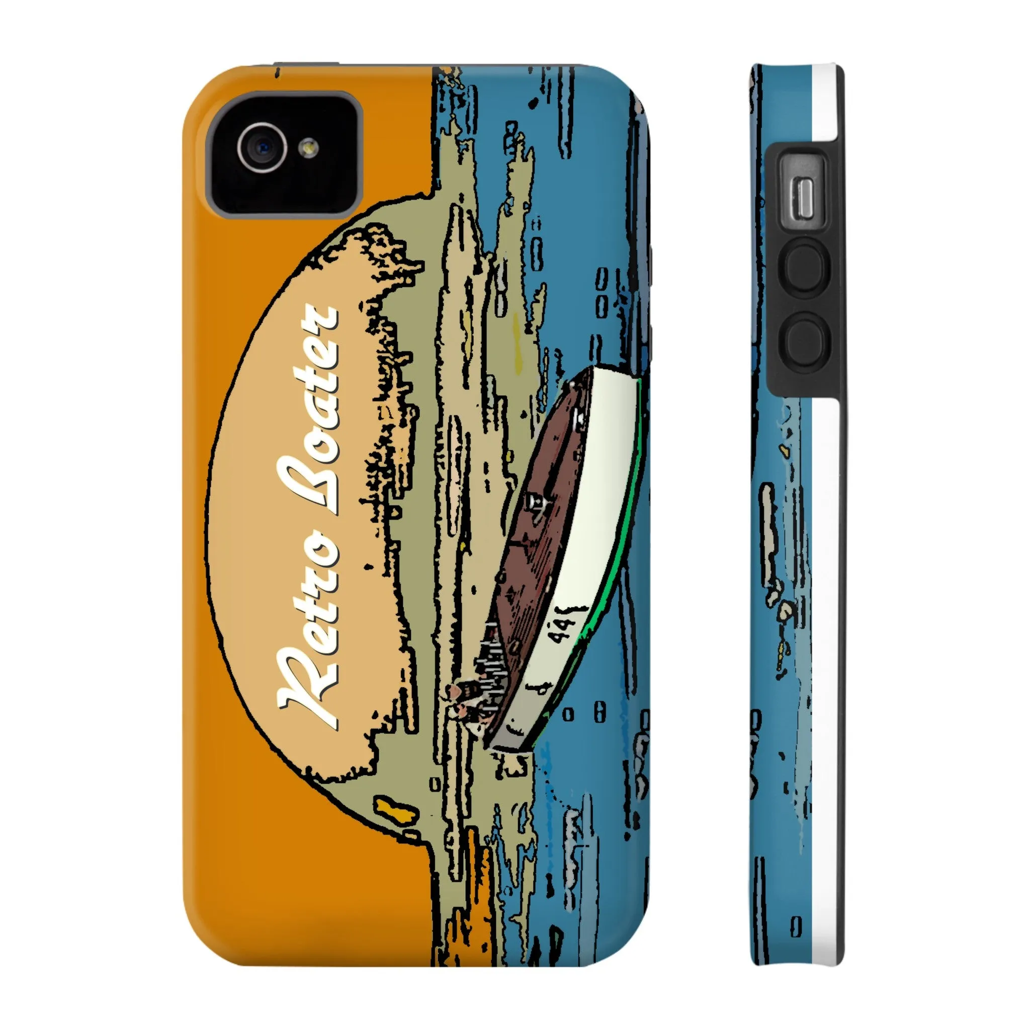 Vintage Racers in the Sunset by Retro Boater All US Phone cases