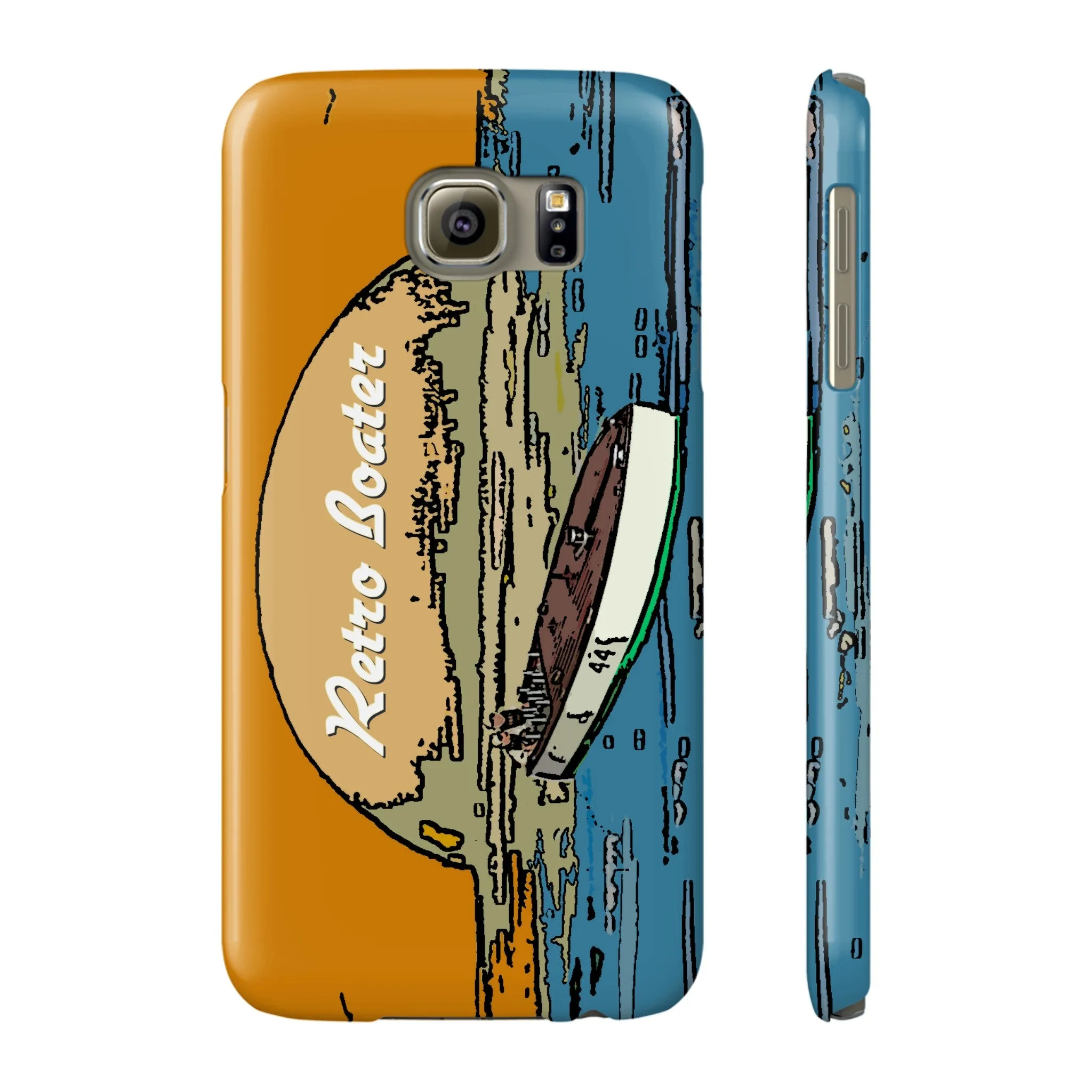Vintage Racers in the Sunset by Retro Boater All US Phone cases