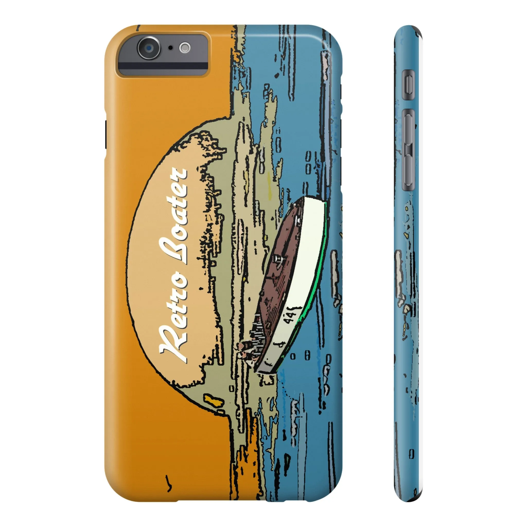 Vintage Racers in the Sunset by Retro Boater All US Phone cases