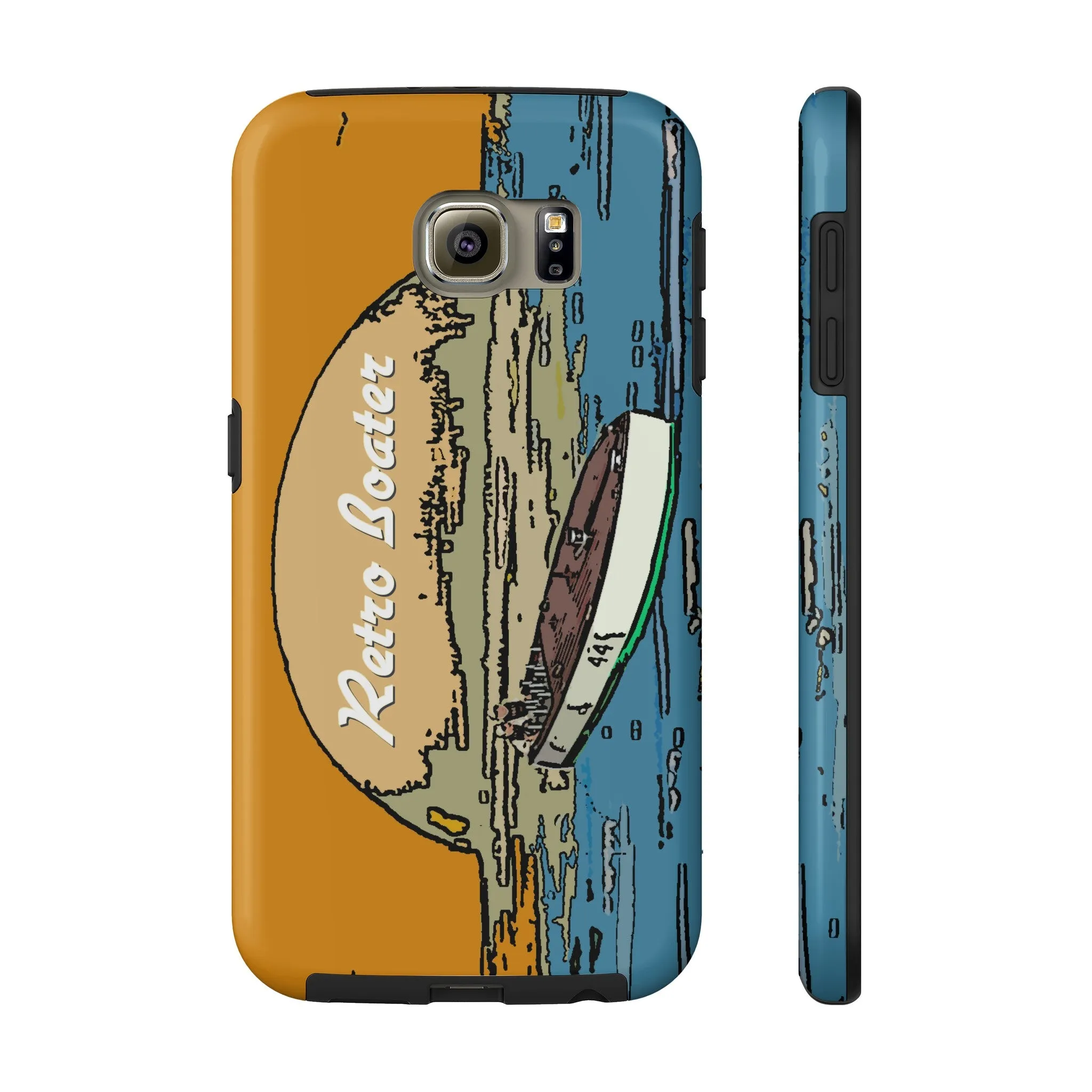 Vintage Racers in the Sunset by Retro Boater All US Phone cases