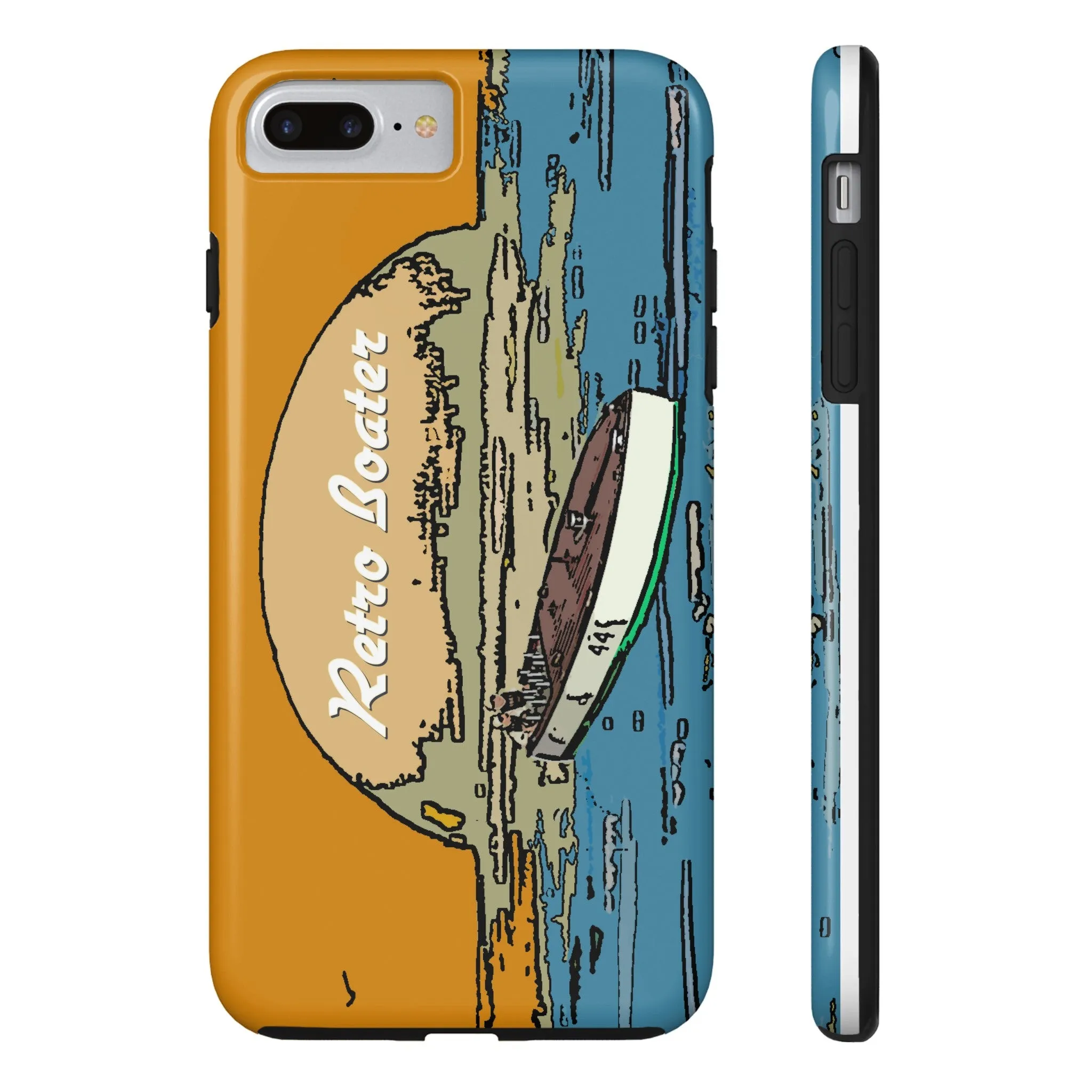 Vintage Racers in the Sunset by Retro Boater All US Phone cases