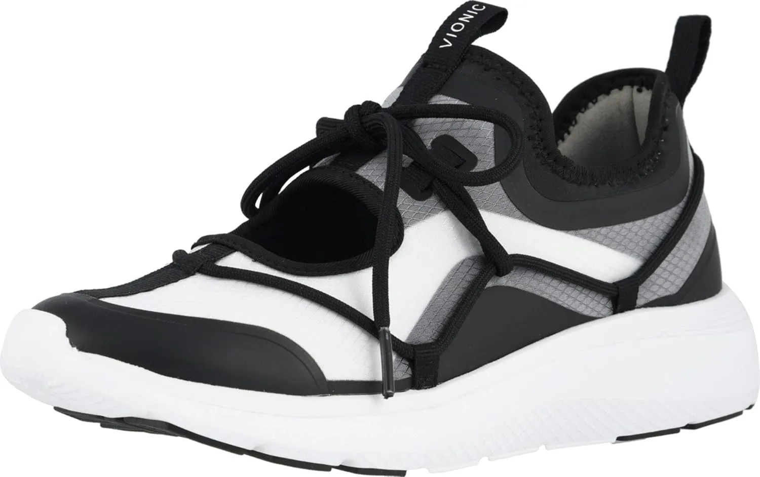 Vionic Giselle Women's Comfort Sneaker Black White - 9 Medium