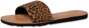 Volcom Women's Simple Synthetic Leather Strap Slide Sandal
