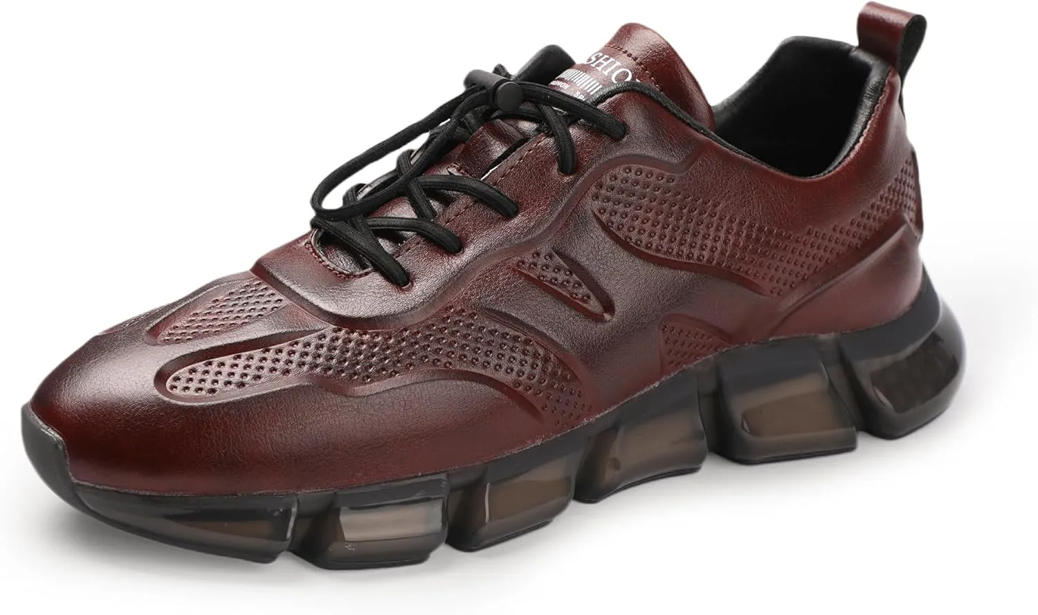 Welford Men’s Fashion Sneaker Classic Leather Casual Shoes Slip On Business Walking Shoes